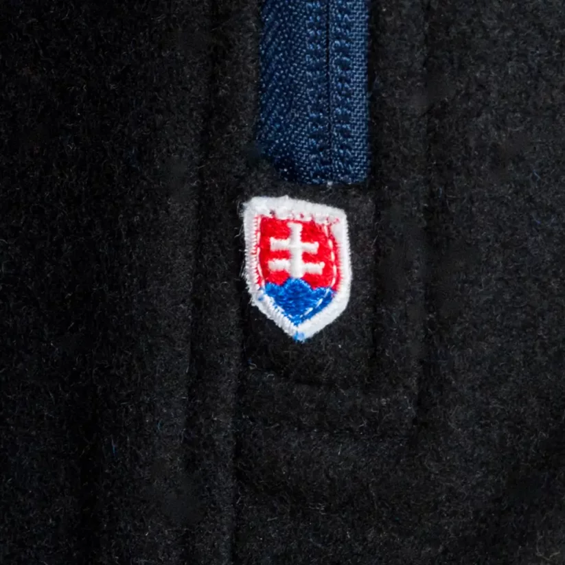 Pánska merino bunda STRIBOG II s podšívkou Voack modrá/čierna