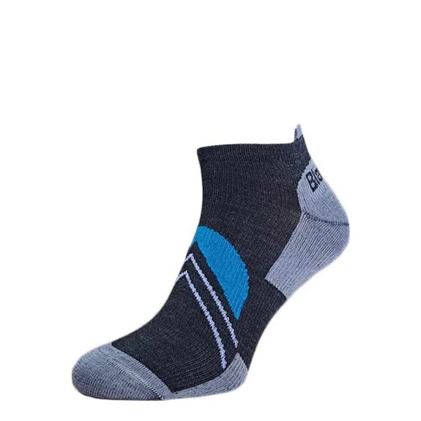 Black hill outdoor letné merino ponožky GÁPEĽ - antracit/sivé 3Pack - Veľkosť: 35-38 - 3Pack