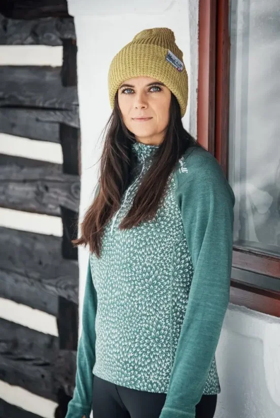 Women´s merino T-shitrt DRZN WP250 - green pattern