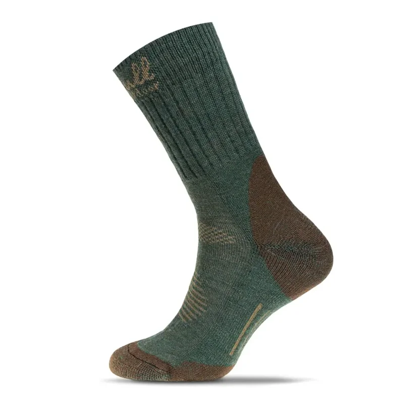 BHO merino ponožky CHOPOK - zelené - Velikost: 35-38