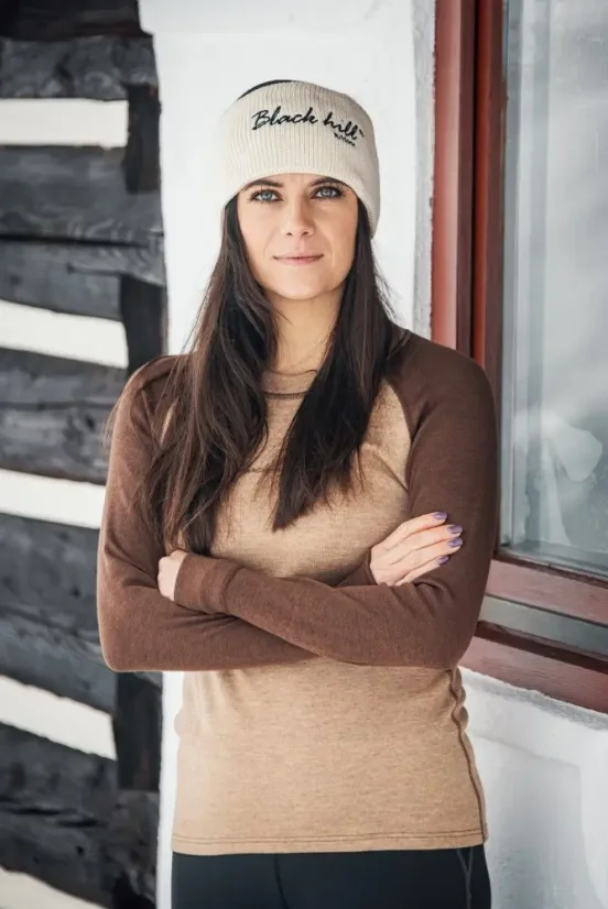 Women´s merino T-shitrt DR WP250 - brown/cane