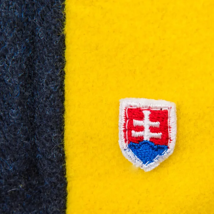 Pánska merino bunda VELES žltá/modrá