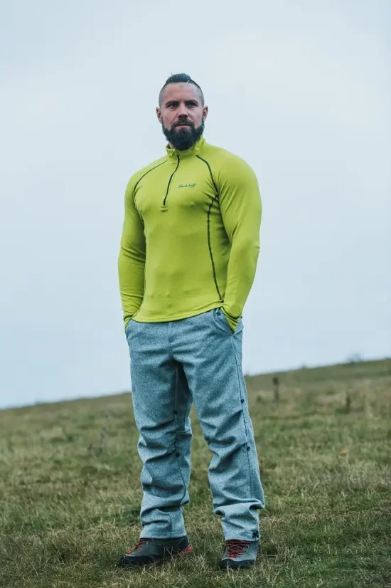 Pánske merino tričko DRZN WP260 - žlté