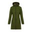 Ladies merino coat Slavena Green