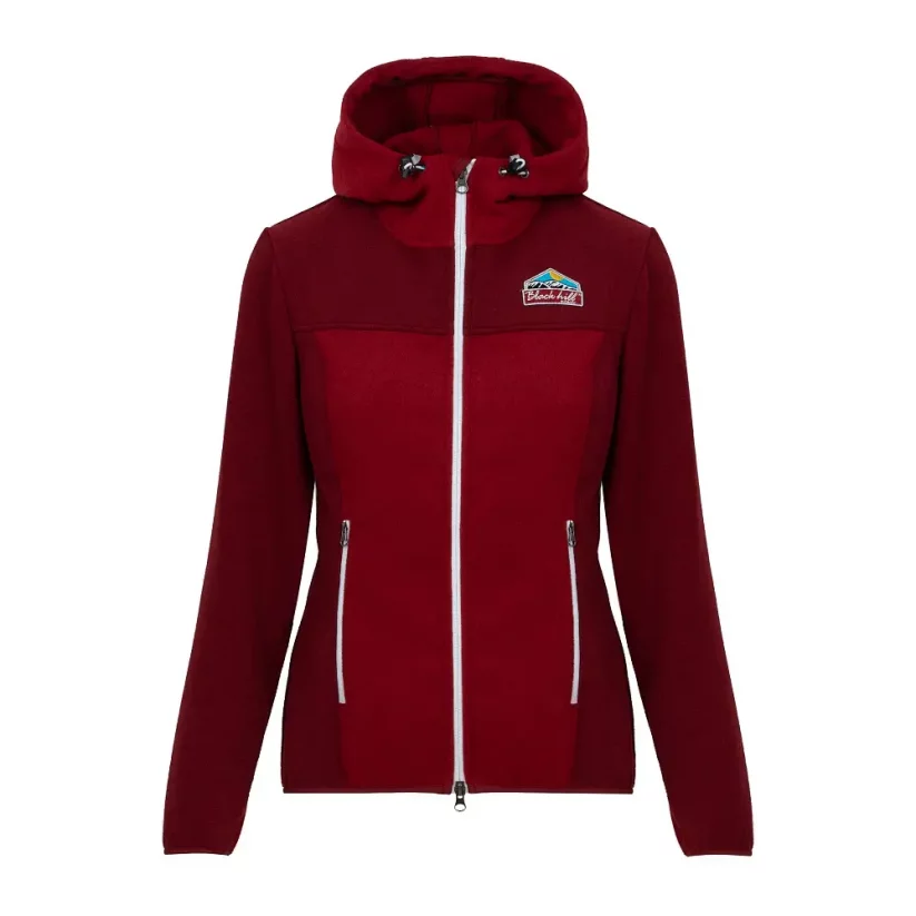 Ladies merino jacket Vesna Burgundy/Red - Size: XL