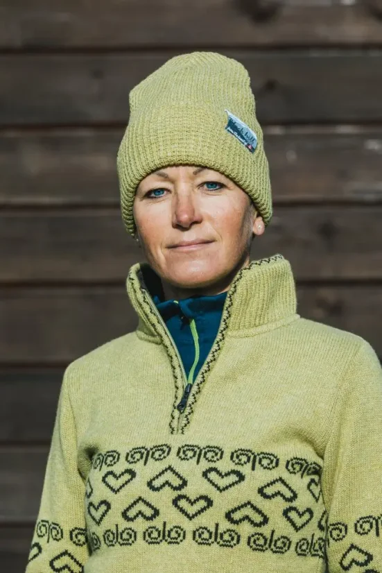 Merino čiapka Arctic II - citrus