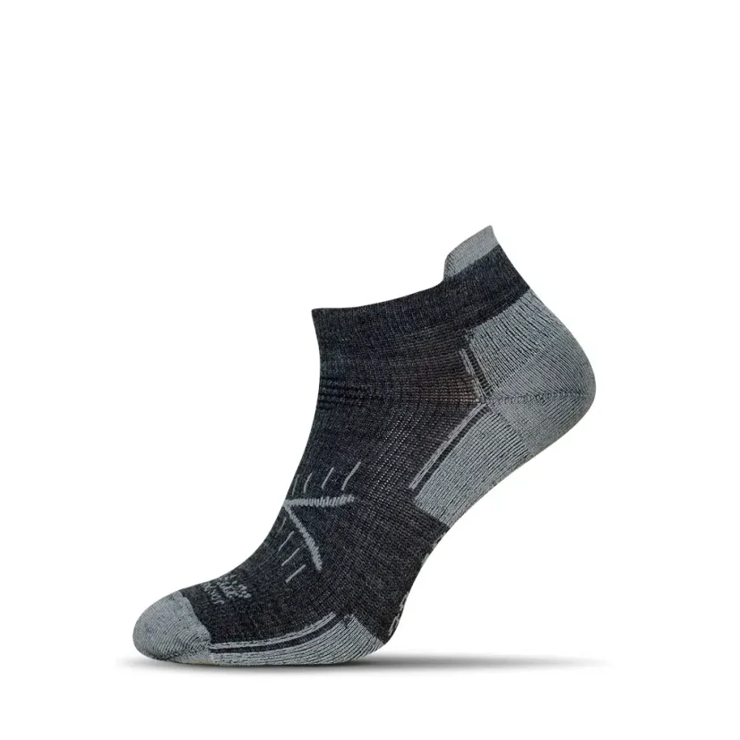 BHO letní merino ponožky GÁPEĽ - šedé - Velikost: 39-42