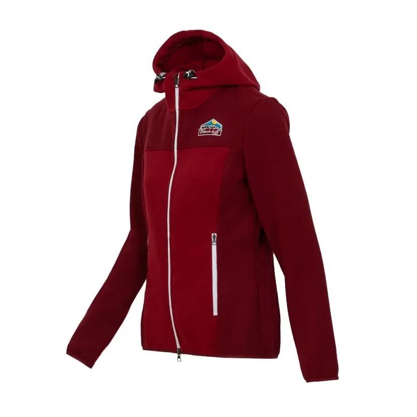 Ladies merino jacket Vesna Burgundy/Red - Size: L