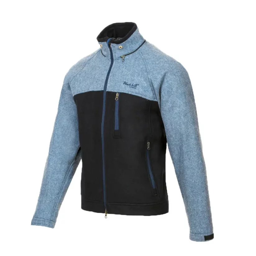 Men’s merino jacket Stribog Blue/Black - Size: S