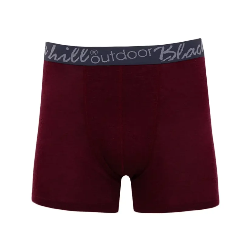 Pánske merino/hodváb boxerky GINO M/S - bordové - Veľkosť: XL