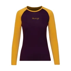 Dámske merino tričko DR UVprotection140 - lila/žltá