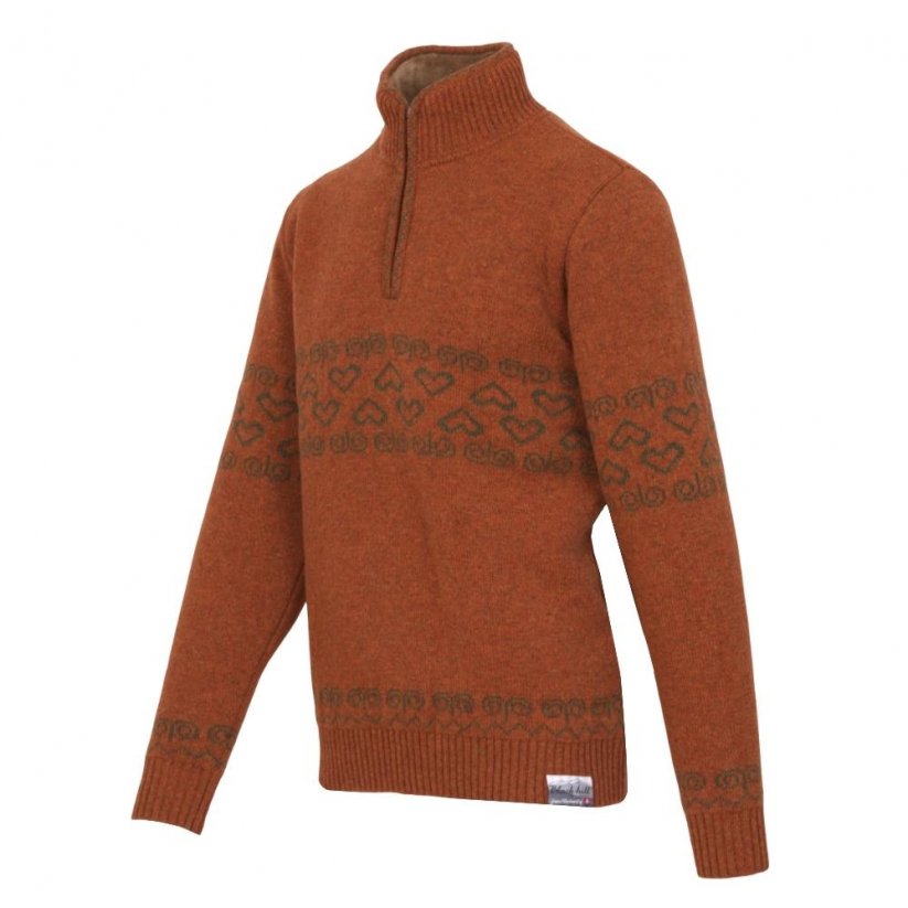 Men’s merino sweater Patriot - Cinnamon - Size: L