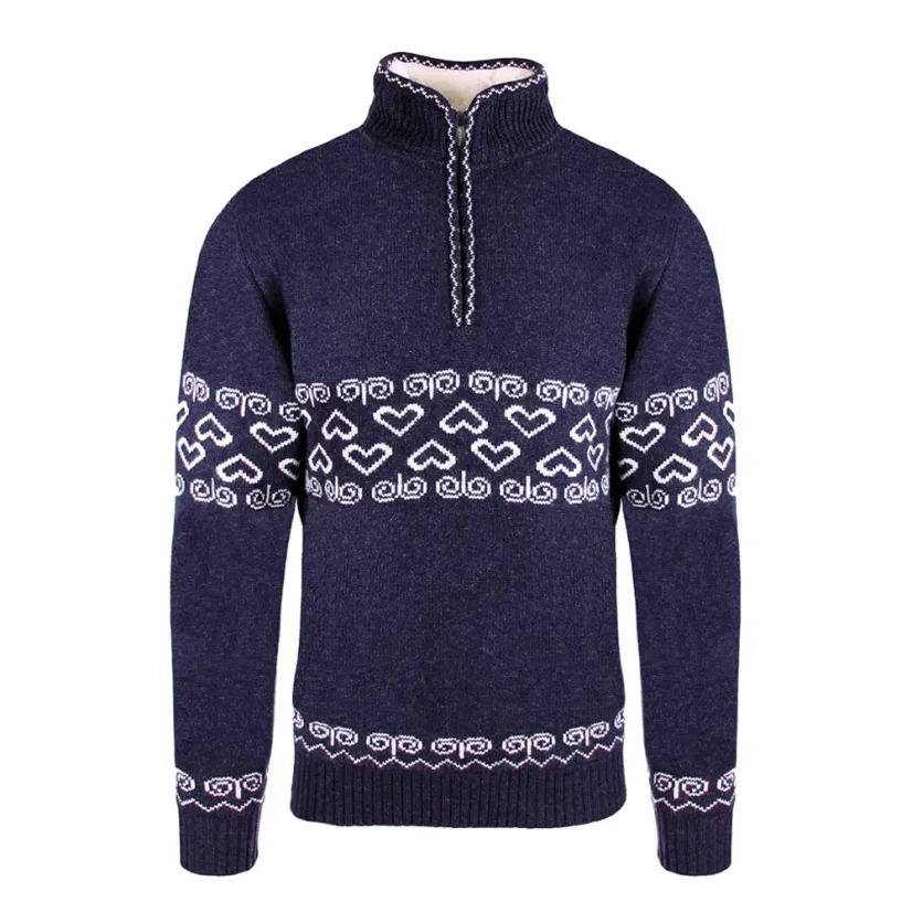 Men’s merino sweater Patriot - Blue - Size: XXL