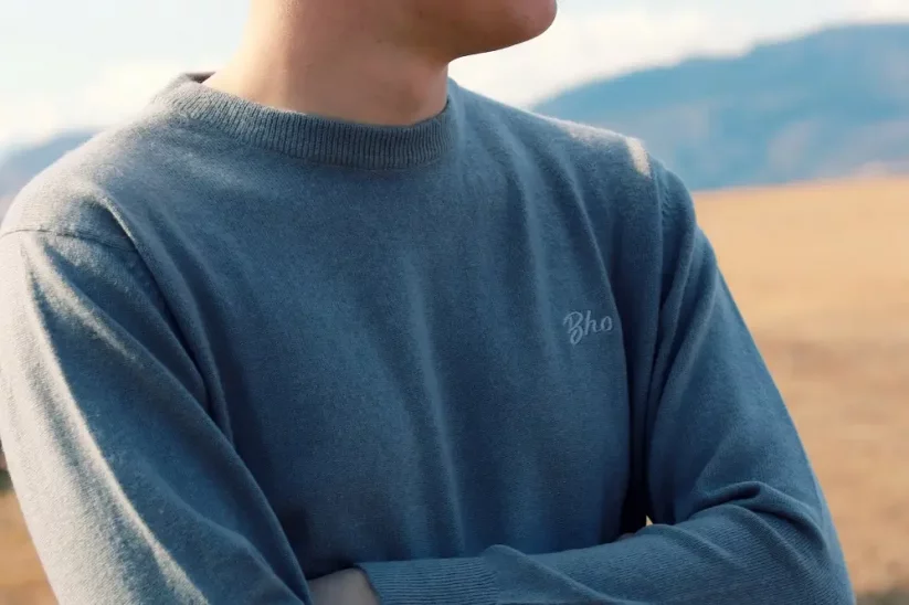 Pánsky merino sveter DALI - sivý - Veľkosť: L