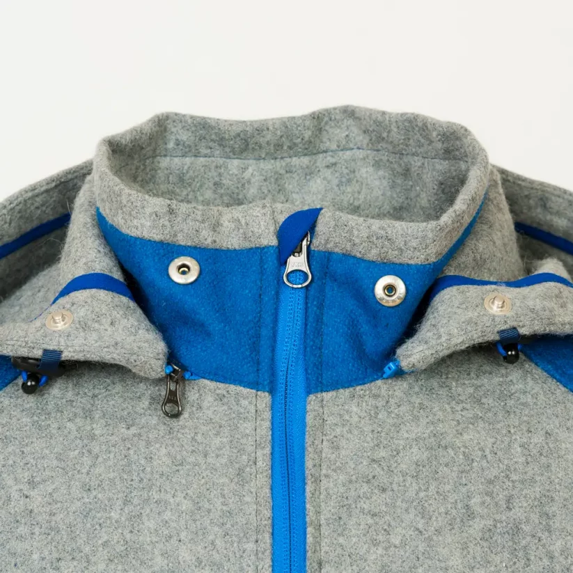 Men’s merino jacket Forester Blue/Gray