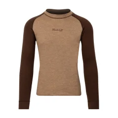 Pánske merino tričko DR WP250 - hnedá/trstinová