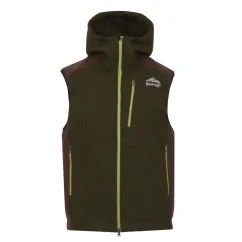 Men’s merino vest Vepor Green/brown