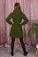 Ladies merino coat Slavena Green