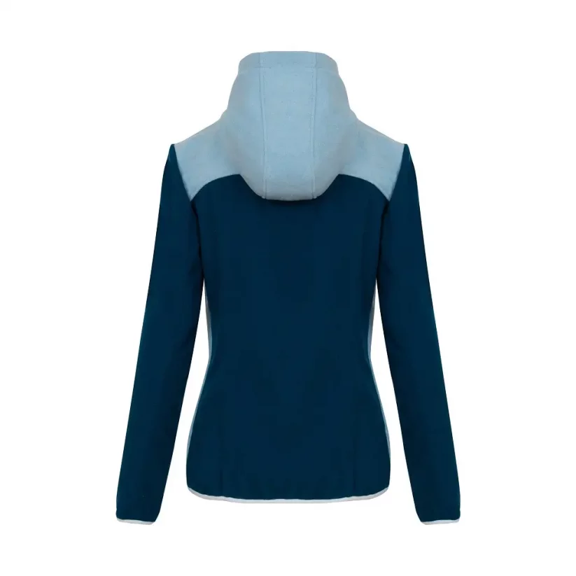 Ladies merino jacket Vesna Petrol/Baby blue - Size: XXL