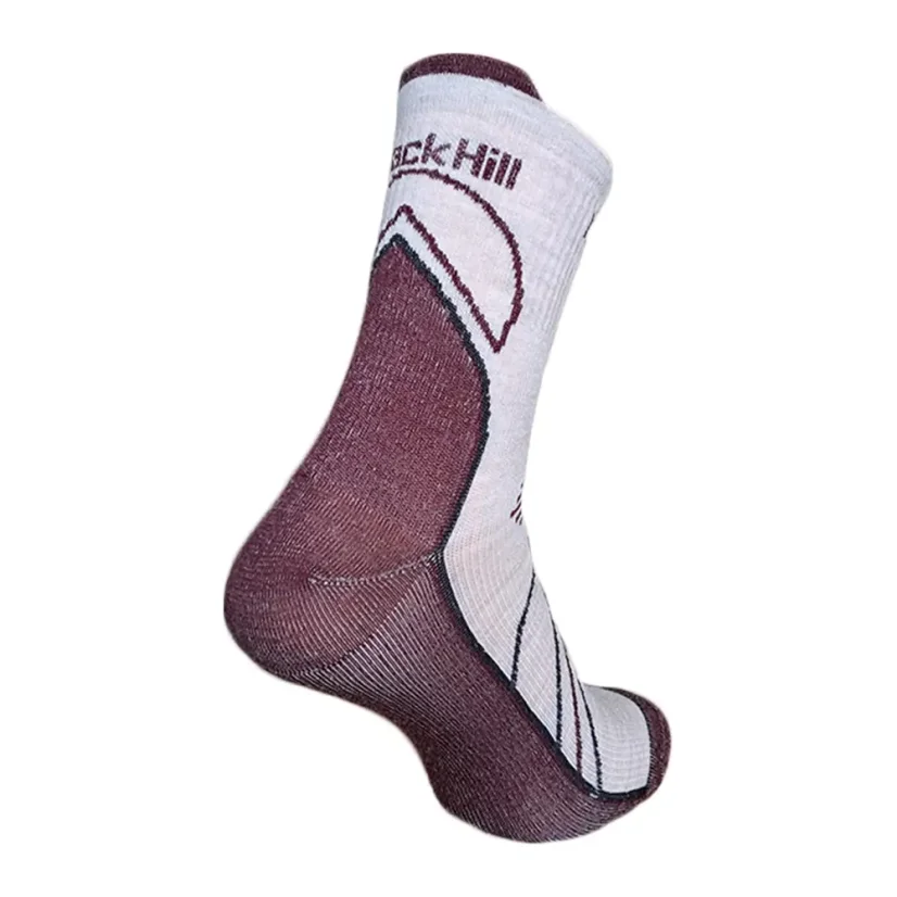 Black hill outdoor letní merino ponožky CHABENEC -  béžová/bordó 3Pack - Velikost: 43-47 - 3Pack