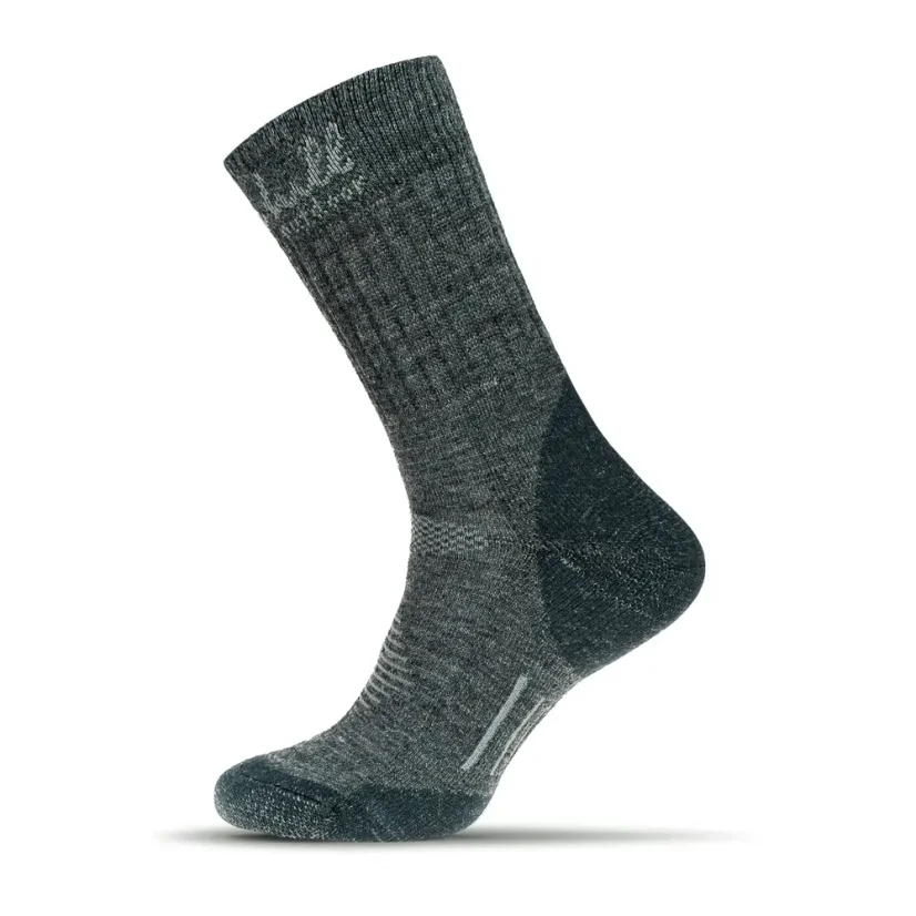 Black hill outdoor merino ponožky CHOPOK - sivé - Veľkosť: 43-47