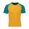 Pánske merino tričko KR UVprotection140 - žltá/smaragd