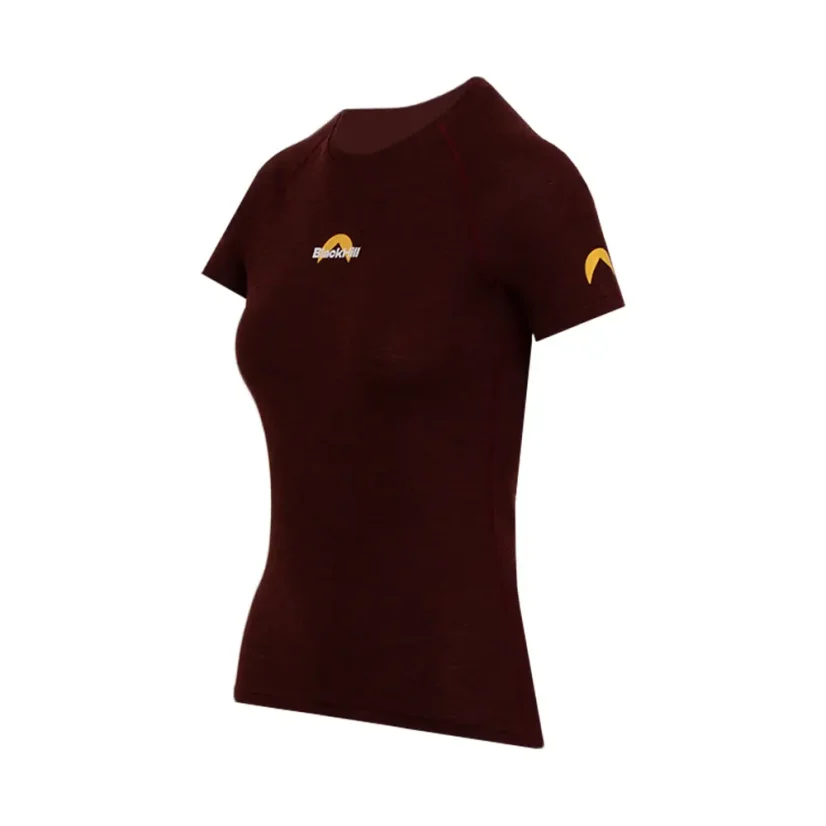 Dámske merino tričko KR S160 - bordové - Veľkosť: M