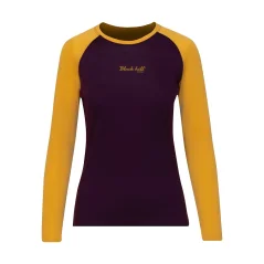 Dámské merino triko DR UVprotection140 - lila/žlutá