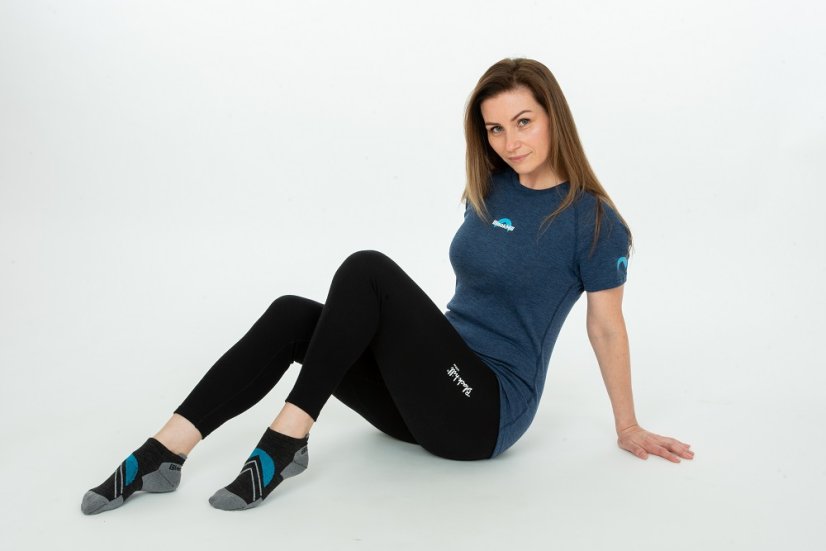 Dámske merino tričko KR S160 - modré