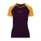 Women's merino T-shirt KR UVprotection140 - lilac/yellow