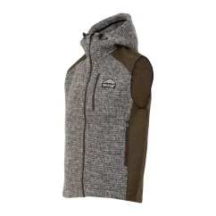 Pánska merino vesta VEPOR khaki/hnedá
