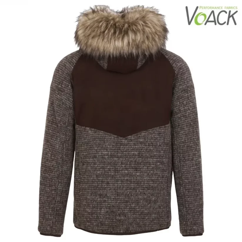 Men’s merino jacket Svalbard Brown - Size: L