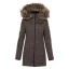 Ladies merino a coat NOVA Brown - Size: S