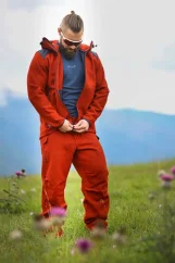 Pánske merino nohavice SHERPA II tehlová