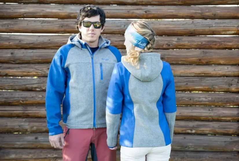 Ladies merino jacket Milica Blue/Gray