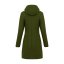 Ladies merino coat Slavena Green