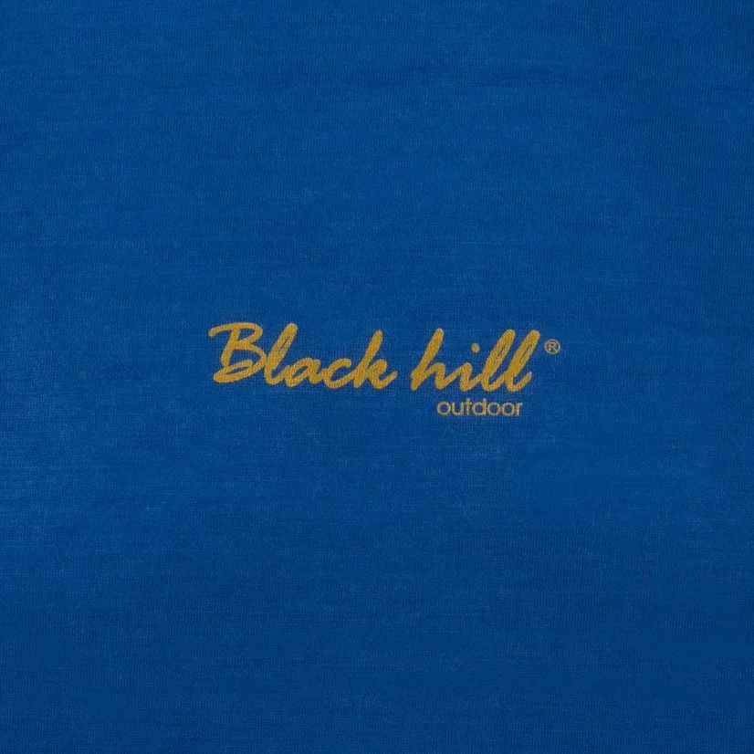 Pánske merino tričko KR UVprotection140 - modrá/žltá - Veľkosť: XXL