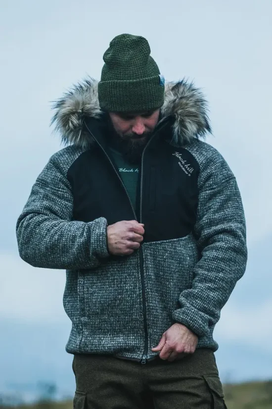 Men’s merino jacket Svalbard Brown - Size: L