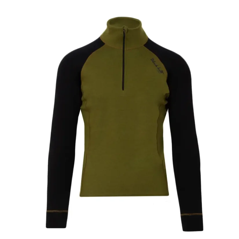 Pánské merino triko DRZN WP250 - zelená/černá