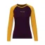 Dámske merino tričko DR UVprotection140 - lila/žltá