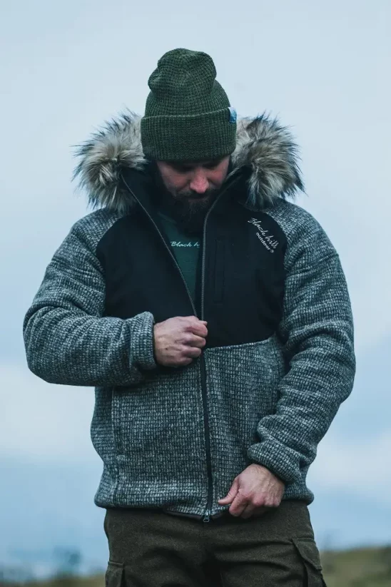 Men’s merino jacket Svalbard Brown - Size: XL