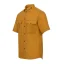 Men's merino shirt Trapper short sleeve - Mustard