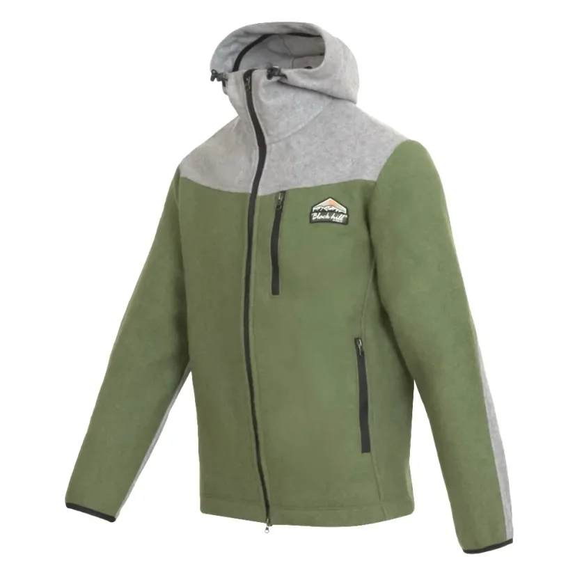 Men’s merino jacket Perun II  Green/Grey - Size: XXL