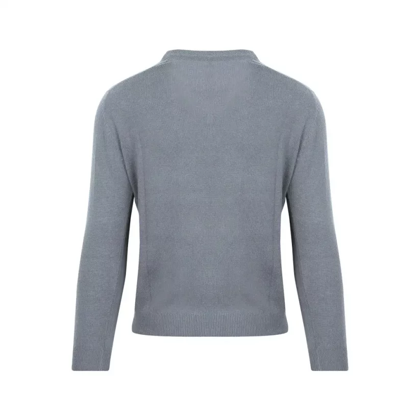 Pánský merino svetr DALI - šedý - Velikost: L