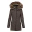 Ladies merino a coat NOVA Brown - Size: XL