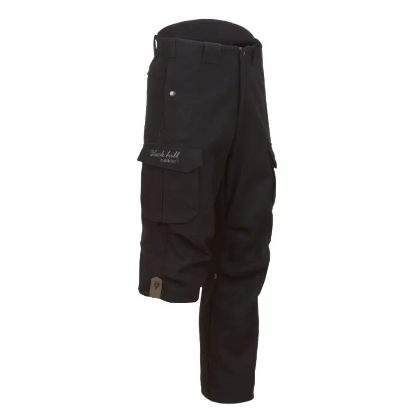 Men’s merino trousers Sherpa Cargo II Black