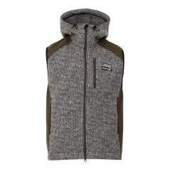 Pánska merino vesta VEPOR khaki/hnedá