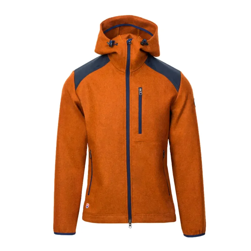 Men’s merino jacket Goral Dark Orange - Size: M