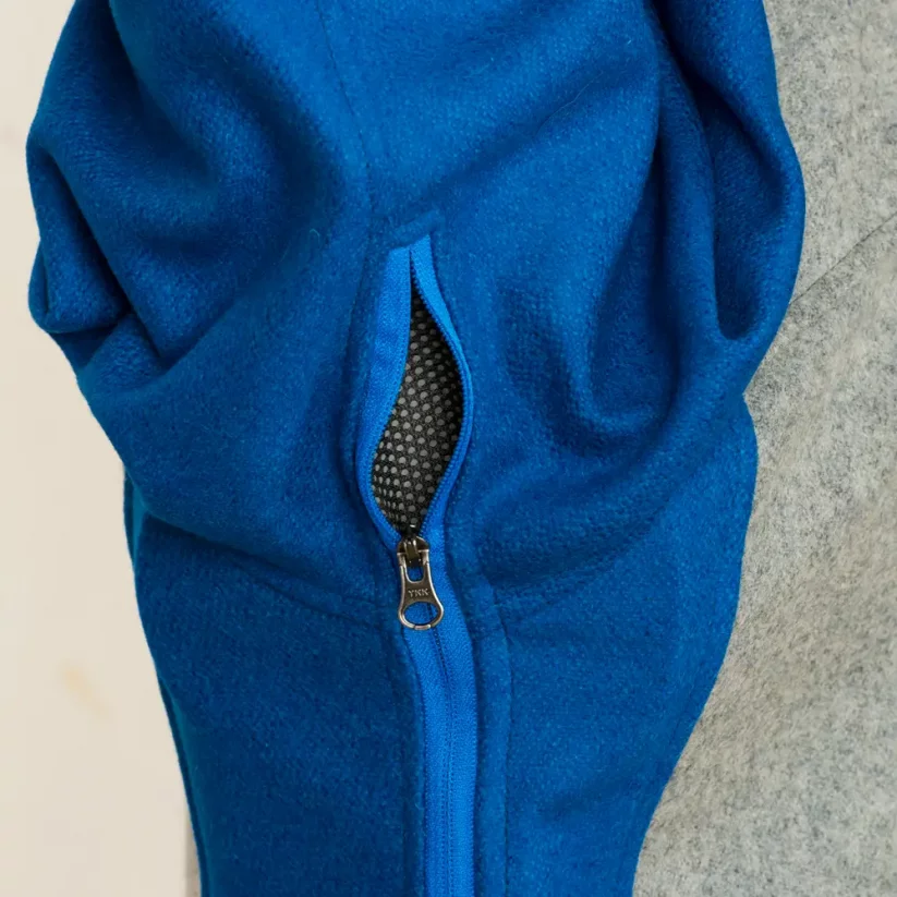 Men’s merino jacket Forester Blue/Gray - Size: S