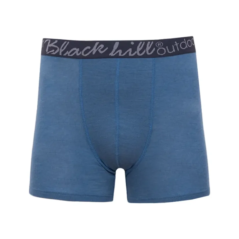 Men´s merino/silk boxers GINO M/S - blue 2Pack - Size: S - 2Pack